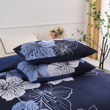NNEDSZ King Comforter Set, Navy Blue Floral 3-Piece Bedding, Soft Microfiber for All Seasons