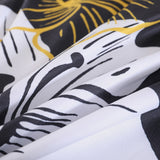 NNEDSZ King Comforter Set, Black/Gold Floral 3-Piece Bedding, Soft Microfiber for All Seasons