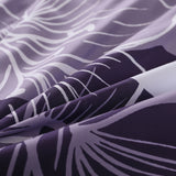 NNEDSZ King Comforter Set, Dark Purple Floral 3-Piece Bedding, Soft Microfiber for All Seasons