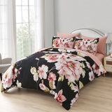 NNEDSZ Soft Warm Floral Comforter Set, King Size, Ultra-Plush Bedding with Pillowcases