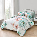 NNEDSZ Warm Floral Comforter Set, King Size, Cozy Quilted Bedding with Pillowcases