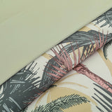 NNEDSZ Soft Floral Leaf Comforter Set, King Size, Warm Quilted Bedding with Pillowcases