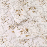 NNEDSZ Soft Floral Leaf Comforter Set, King Size, Plush Quilted Bedding with Pillowcases