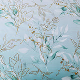NNEDSZ Soft Floral Leaf Comforter Set, King Size, Quilted Cozy Bedding with Pillowcases
