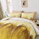 NNEDSZ Floral Stripes Comforter Set, King Size, Cozy 3-Piece Bedding with Pillowcases