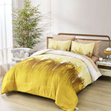 NNEDSZ Floral Stripes Comforter Set, King Size, Cozy 3-Piece Bedding with Pillowcases