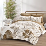 NNEDSZ SOFT Floral Comforter Set, King Size, Plush Winter Bedding with Pillowcases