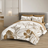 NNEDSZ SOFT Floral Comforter Set, King Size, Plush Winter Bedding with Pillowcases