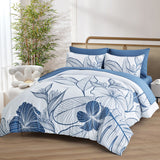 NNEDSZ Warm Floral Comforter Set, King Size, Plush Winter Bedding with Pillowcases