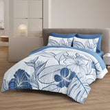 NNEDSZ Warm Floral Comforter Set, King Size, Plush Winter Bedding with Pillowcases