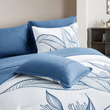NNEDSZ Warm Floral Comforter Set, King Size, Plush Winter Bedding with Pillowcases