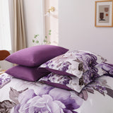 NNEDSZ Elegant Floral Comforter Set, King Size, Warm Quilted Bedding with Pillowcases
