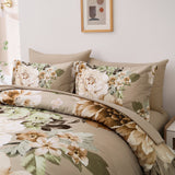 NNEDSZ Cozy Floral Comforter Set, King Size, Quilted Warm Bedding with Pillowcases