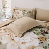 NNEDSZ Cozy Floral Comforter Set, King Size, Quilted Warm Bedding with Pillowcases