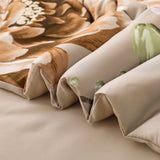 NNEDSZ Cozy Floral Comforter Set, King Size, Quilted Warm Bedding with Pillowcases