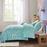 NNEDSZ Blue Gradient Comforter Set, King Size, Modern 3-Piece Bedding with Pillowcases