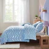 NNEDSZ Metallic Print Comforter Set, King Size, Chic 3-Piece Bedding with Pillowcases