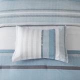 NNEDSZ Floral Stripes Comforter Set, King Size, Stylish 3-Piece Bedding with Pillowcases