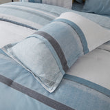 NNEDSZ Floral Stripes Comforter Set, King Size, Stylish 3-Piece Bedding with Pillowcases