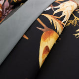 NNEDSZ Soft Floral Leaf Comforter Set, King Size, Quilted Bedding with Pillowcases