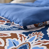 NNEDSZ Floral Stripes Comforter Set, King Size, Elegant 3-Piece Bedding with Pillowcases