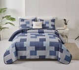 NNEDSZ Zesty Quilted bedspread and pillowcovers set: Energize Your Bedroom Decor - Queen size