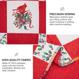 NNEDSZ Elegant Red, greem & White Christmas Queen Bedspread Set
