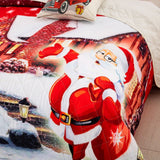 NNEDSZ Holiday Cheer Christmas Queen Bedspread Set