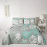 NNEDSZ Elegant Quilted Bedspread and Pillowcases Set: Infuse Your Bedroom with Charm - Queen size
