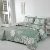 NNEDSZ Elegant Quilted Bedspread and Pillowcases Set: Infuse Your Bedroom with Charm - Queen size