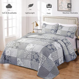NNEDSZ Nurturing Quilted Coverlet and Pillowcases Set: Perfect for Restful Sleep - Queen size