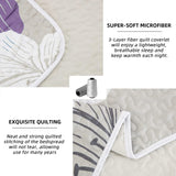NNEDSZ Serene Quilted bedspread and pillowcovers set: Enjoy Tranquil Comfort - Queen size