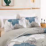 NNEDSZ Intricate Quilted Coverlet and Pillowcases Set: Artistry in Every Stitch - Queen size