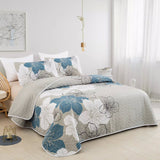 NNEDSZ Intricate Quilted Coverlet and Pillowcases Set: Artistry in Every Stitch - Queen size