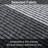 NNEDSZ Detailed Quilted Bedspread and Pillowcases Set: A Signature of Quality and Style - Queen size