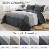 NNEDSZ Detailed Quilted Bedspread and Pillowcases Set: A Signature of Quality and Style - Queen size