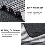 NNEDSZ Detailed Quilted Bedspread and Pillowcases Set: A Signature of Quality and Style - Queen size