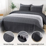 NNEDSZ Detailed Quilted Bedspread and Pillowcases Set: A Signature of Quality and Style - Queen size