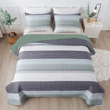 NNEDSZ Ethereal Quilted Bedspread and Pillowcases Set: A Dreamy Addition to Your Home - Queen size