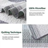 NNEDSZ Ethereal Quilted Bedspread and Pillowcases Set: A Dreamy Addition to Your Home - Queen size