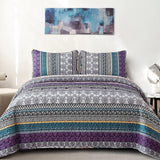 NNEDSZ Aesthetic Quilted Bedspread and Pillowcases Set: Unify Your Bedroom's Look - Queen size