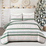 NNEDSZ Cozy Christmas Eve Queen Bedspread Set