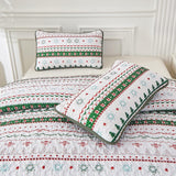 NNEDSZ Cozy Christmas Eve Queen Bedspread Set