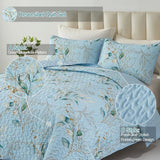 NNEDSZ Heavenly Quilted coverlet and pillowcovers set: Cozy and Warm - Queen size