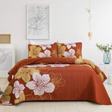 NNEDSZ Toasty Quilted bedspread and pillowcovers set: Perfect for Cold Nights - Queen size