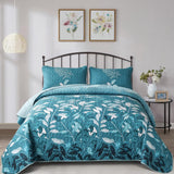 NNEDSZ Decadent Quilted Coverlet and Pillowcases Set: Experience Supreme Comfort - Queen size