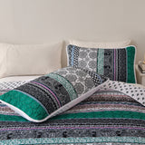 NNEDSZ Romantic Blush green grey 3 Pc Bedspread & Pillow Cover Set