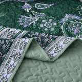 NNEDSZ Breezy Tropical green Cozy 3 Pc Bedspread & Pillow Cover Set