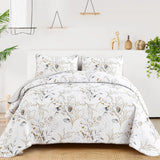 NNEDSZ Breathtaking Quilted Coverlet and Pillowcases Set: Transform Your Bedroom's Look - Queen size