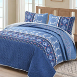 NNEDSZ Nature Lover's Quilted bedspread and pillowcovers set: Inspired by the Outdoors - Queen size